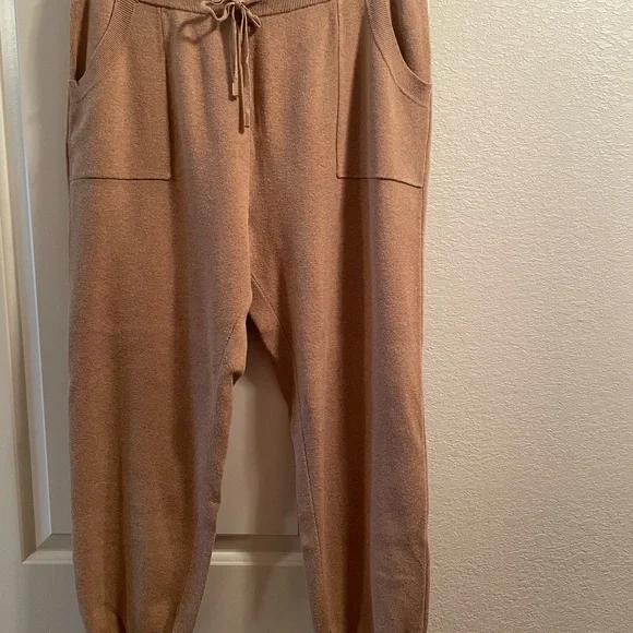 Chico's Tan Cowl Neck Sweater and Joggers. Chico’s Size 2 - Picture 4 of 7